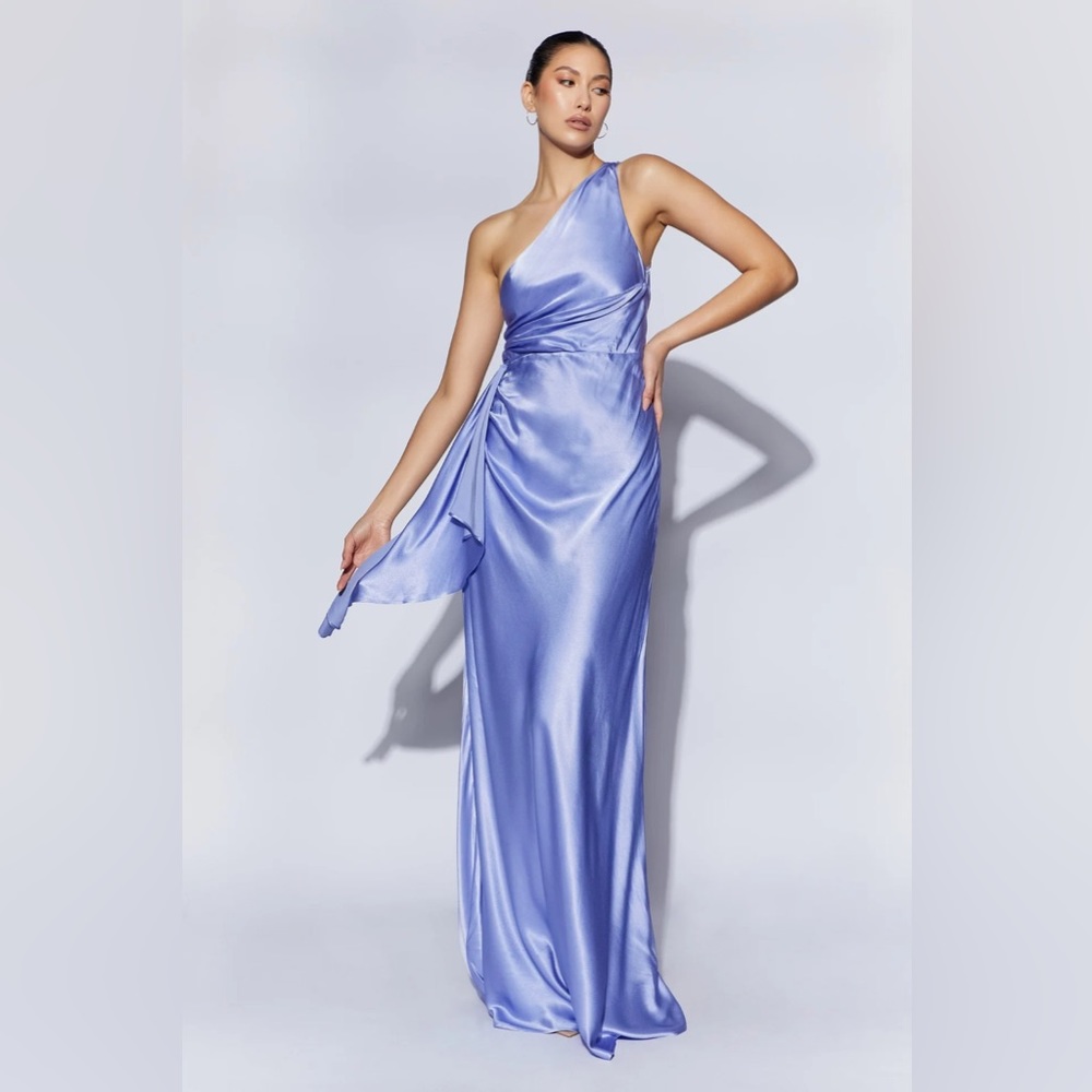 Meshki Calliope One Shoulder Maxi Dress - Lavender